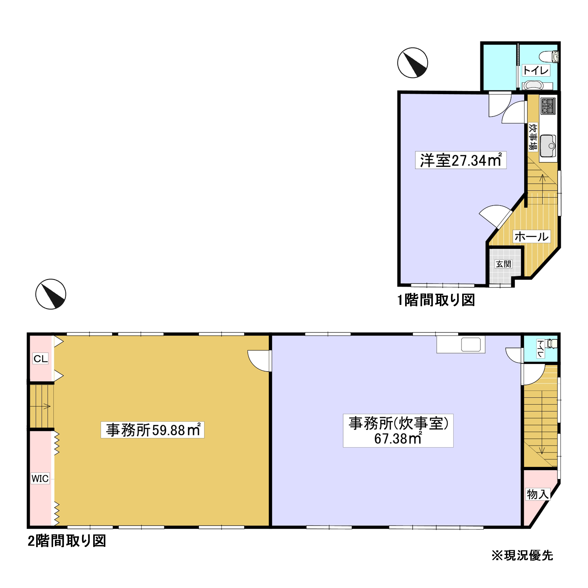 諏訪市神宮寺店1・2階【貸事務所】_サブ画像02