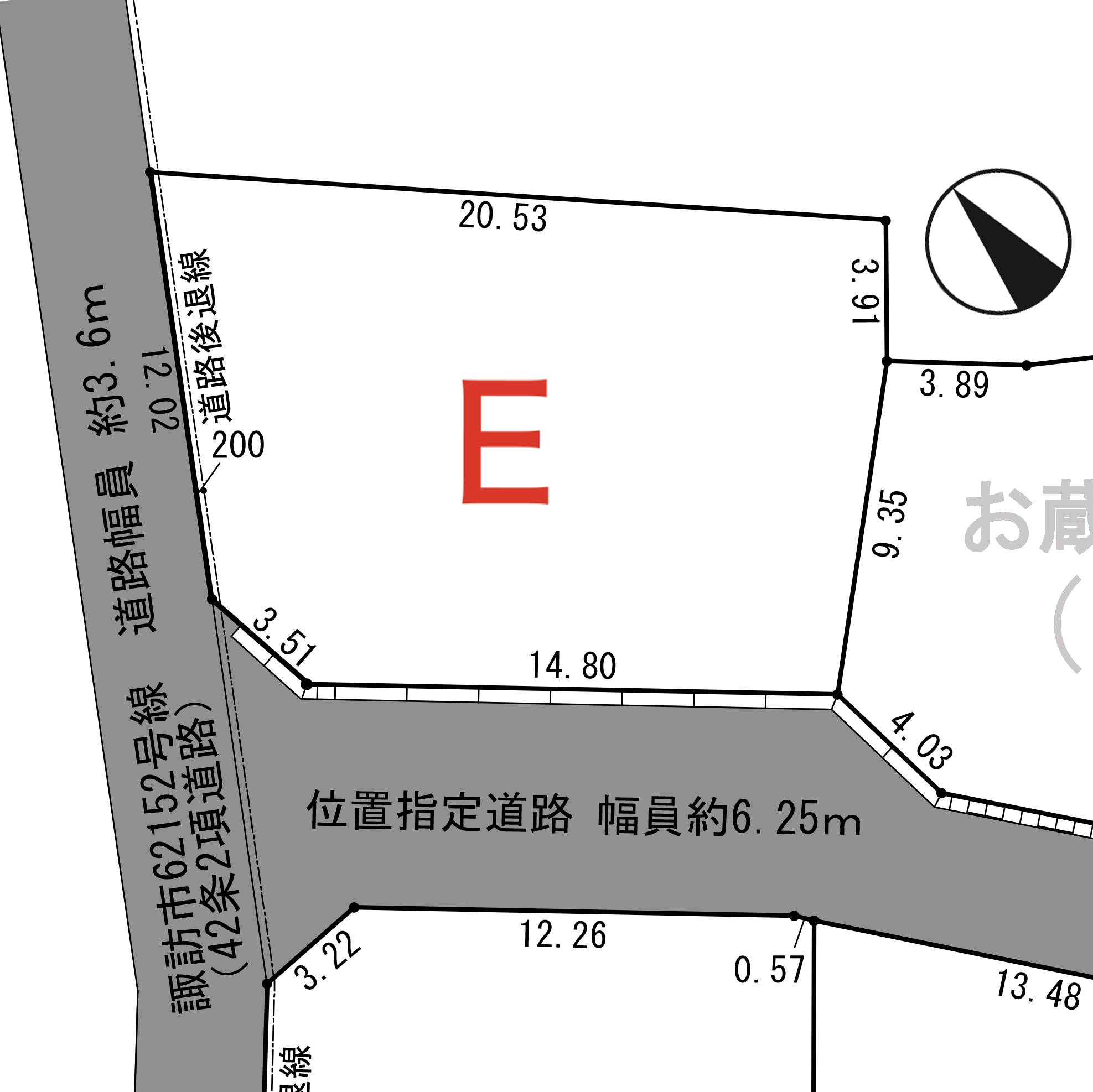 諏訪市　湖南大熊　Ｅ 区画_サブ画像02