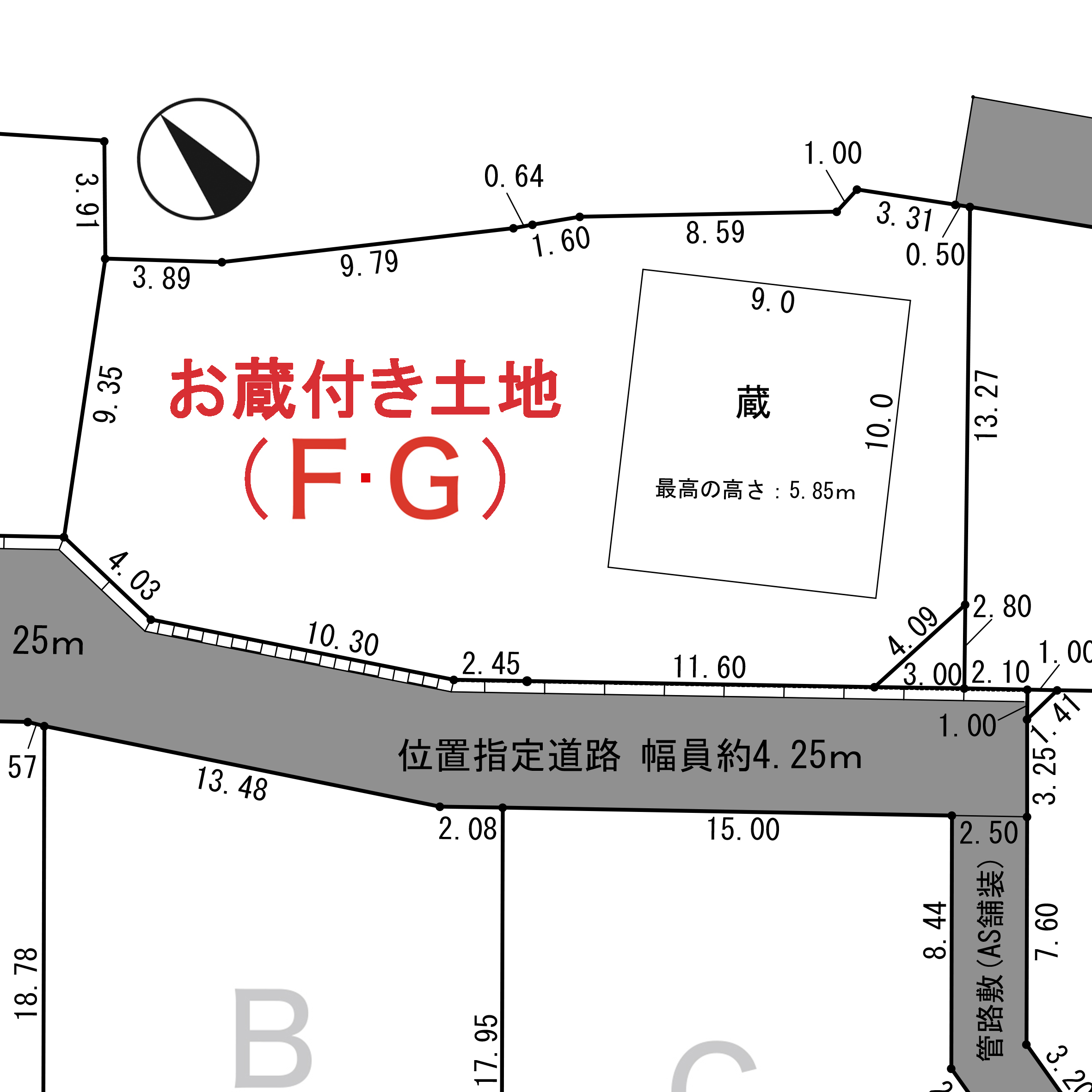 諏訪市　湖南大熊　Ｆ，Ｇ区画のアイキャッチ画像